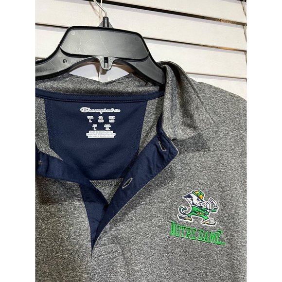 Champion Notre Dame‎ Fighting Irish Polo Shirt - Size L - Picture 2 of 3